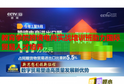 教育學(xué)院跨境電商實戰(zhàn)培訓(xùn)班助力國際貿(mào)易人才培養(yǎng)